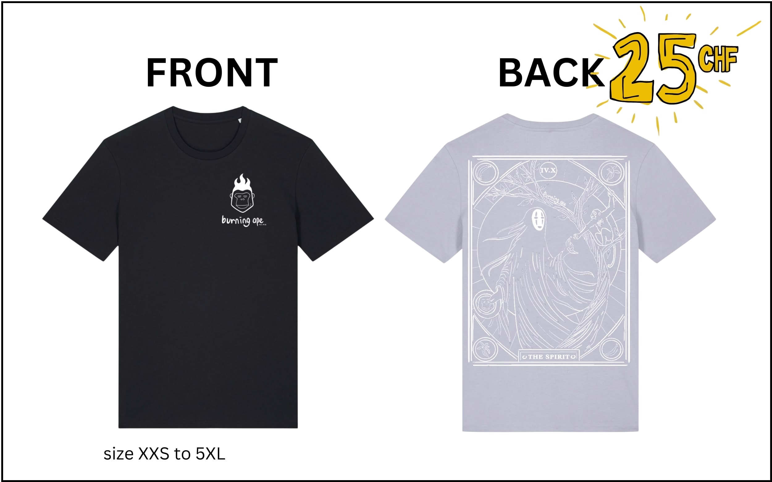 Black or lila t-shirt